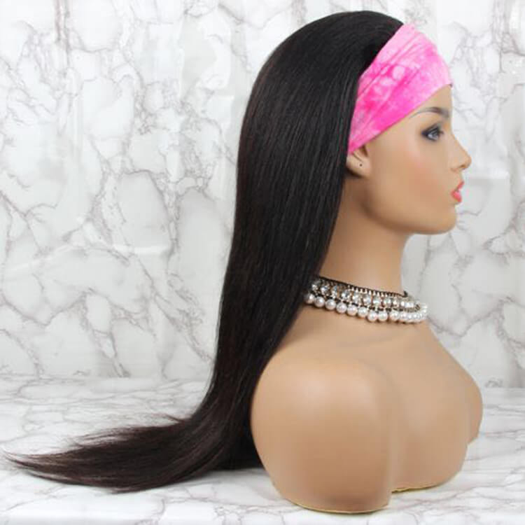 Headband Human Hair Wigs